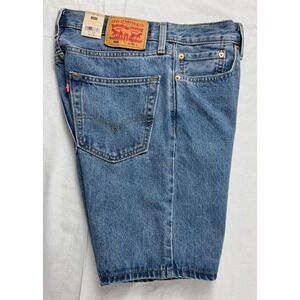 Levis 405 Standard Shorts Mens 31 Blue Denim 10 Inch Inseam NWT